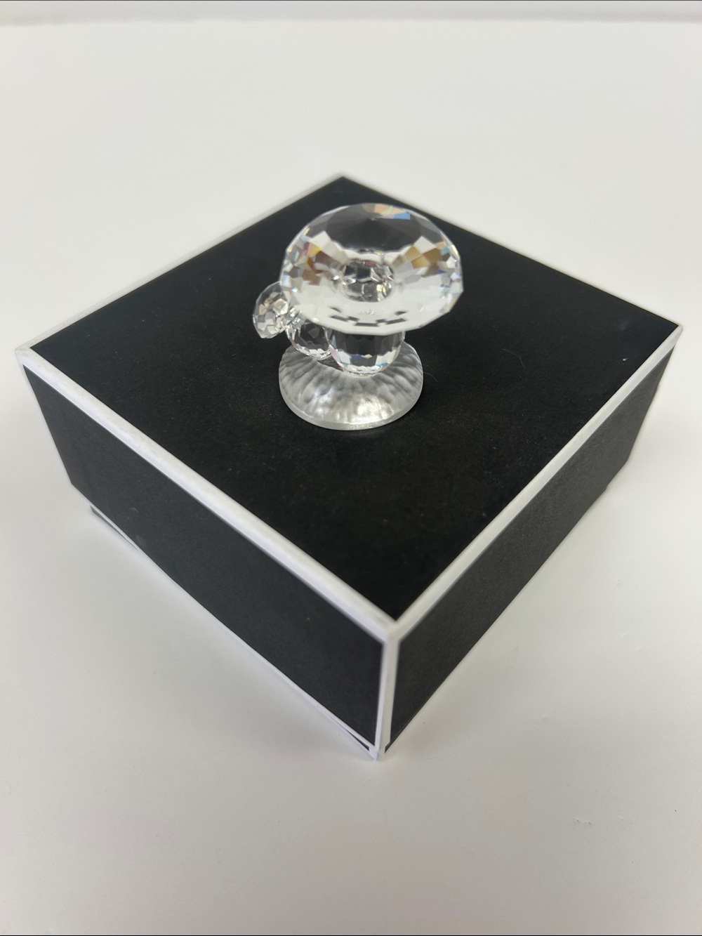 Vintage 1990’s retired SWAROVSKI crystal “Mushroom “ with swan logo
